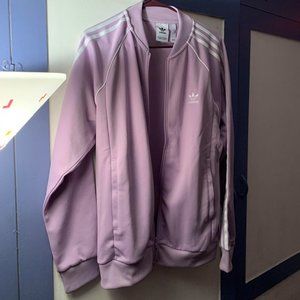 ADIDAS Purple Glow SST Track Jacket: Mens Large